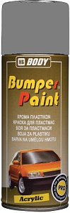 Краска-спрей для бампера BUMPER Paint Серая быстросохнущая 400мл BODY (6)
