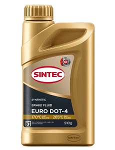 Жидкость тормозная SINTEC EURO DOT-4  910г