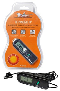 Термометр цифровой с выносным датчиком  AIRLINE