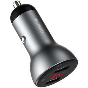 Устройство зарядное а/м 2USB (2,4A) 24W BASEUS