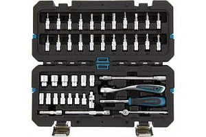 Набор инструмента  42 предмета 1/4", CrV, 120 зубьев, GROSS