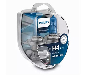 Набор ламп H4  60/55 P43t 12V DIAMOND VISION  PHILIPS (2шт)