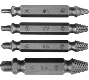 Набор экстракторов,  двусторонние, 4шт