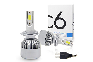 Лампа светодиодная C6-H7 LED 2шт