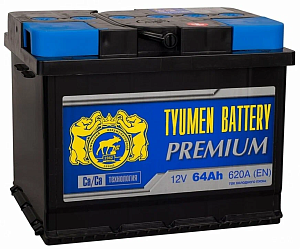 Аккумулятор ТЮМЕНЬ Premium 6CT-64е (обратная полярность) 