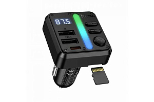 Модулятор FM черный HOCO E89 Libre 45W