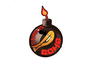 Наклейка СМАЙЛИК BOMB наружная 13,5*20см
