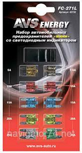 Предохранитель флажковый мини (10шт) 5-30А  AVS 