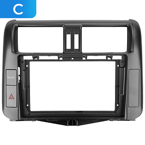 Рамка + проводка на магнитолу TOYOTA Land Cruiser Prado 150 2009-2013  9" TEYES