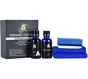 Покрытие керамическое для автомобиля (жидкое стекло) NanoCeramic 60мл  Defender Auto detail (РВБ)