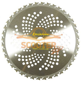 Нож с зубцами из твердого сплава Anti-kick 40/255/25,4 (SRM-330ES, SRM-350ES, 4605) Champion