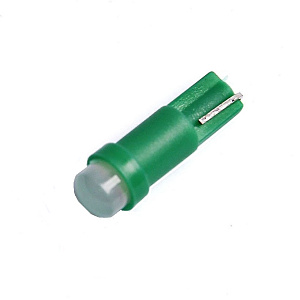 Лампа 12V светодиод безцокольный (1chip) повышенной яркости зеленая