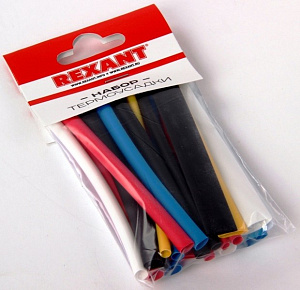 Трубка термоус. АССОРТИ (19шт) REXANT