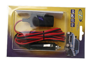 Удлинитель прикуривателя штекер-гнездо 2*0,75* 3м 