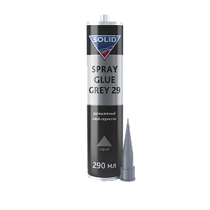 Клей-герметик распыляемый PROF MS SPRAY GREY серый, 290мл SOLID