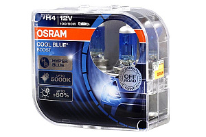 Лампа H4  60/55W COOL BLUE +100% 5000K OSRAM (2шт)