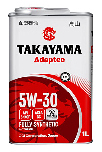 TAKAYAMA 5W-30 (синт) SN/CF C3  1л (мет.канистра)  масло моторное