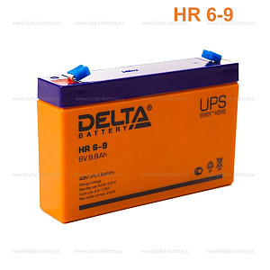 Аккумулятор DELTA HR 6-9 6V,  9Ah 151х34х94