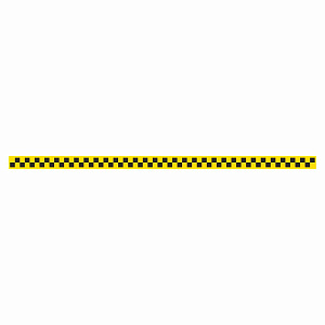 Наклейка МОЛДИНГ  4см Такси наружная желт.+черн. (компл. 8 полос)