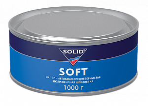 Шпатлевка наполняющая среднезернистая SOFT 1000мл  SOLID