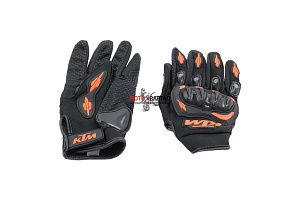 Перчатки мото KTM (пластик.защита,тыльн.часть-износост.дыш.ткань,ладонь-антискольз.) L