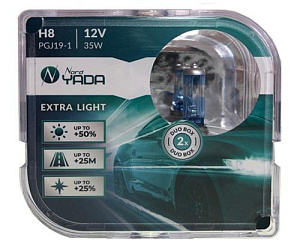 Лампа H8 35W 12V Extra Light +50%  YADA (2шт)