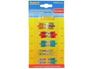 Предохранитель флажковый с индикатором обрыва, с пинцетом 10шт DOLLEX