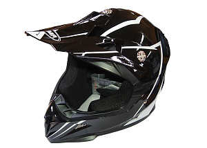 Шлем кроссовый YAMAPA YM-211, черно-белый, черно-розовый, детский