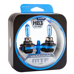 Набор ламп HB3/9005 65W 12V 5000K Vanadium  MTF (2шт)