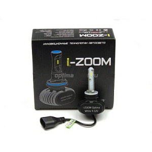 Лампа светодиодная H27 LED  i-ZOOM Seoul-CSP 9-32V (2шт)  OPTIMA