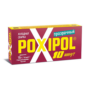 Клей POXIPOL (сварка холодная) прозрачный 14мл (60)