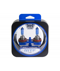 Набор ламп H11 55W 12V 5500K Palladium  MTF (2шт)