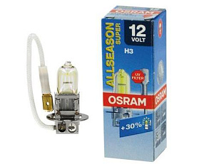 Лампа H3  55W 12V ALLESEASON SUPER OSRAM + 30%