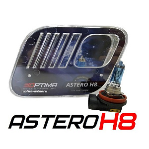 Лампа H8  35W 12V 5000K White+80%  OPTIMA ASTERO