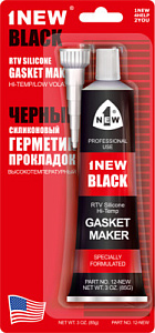 Герметик-прокладка черный 85гр  1NEW