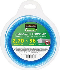 Корд триммерный Startool Garden 2,7*36 (бесшумная)