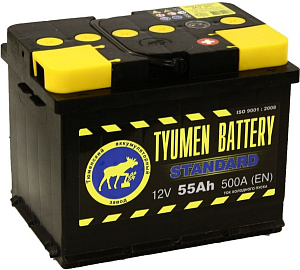 Аккумулятор ТЮМЕНЬ Standart 6CT-60.1  (прямая полярность)