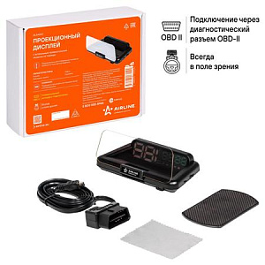 Дисплей проекционный с встроенным прямоугольным экраном на торпедо ALAA001  AIRLINE
