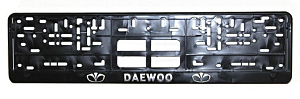 Рамка номерного знака с защелкой DAEWOO (золото, серебро, хром)