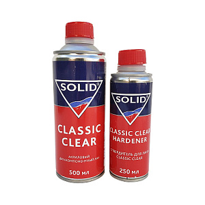 Лак SOLID CLASSIC CLEAR  (500+250 мл) - 2K (в комп. с отвердит.) 