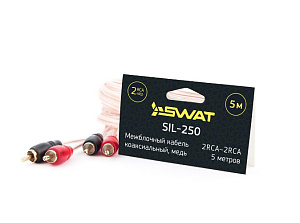 Кабель межблочный SWAT 2RCA (5м)